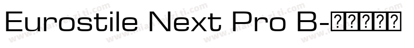Eurostile Next Pro B字体转换